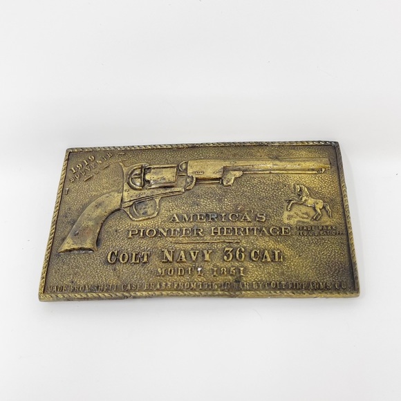 Vintage Other - Vintage America's Pioneer Heritage Colt Army 36 Cal Belt Buckle